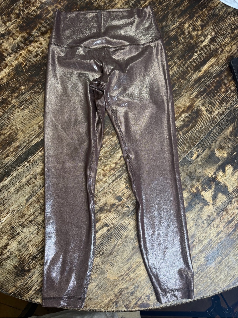 lululemon athletica Metallic Brown High-Rise Leggings